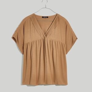 Madewell Lusterweave Pintuck Top size Small